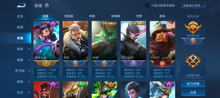 包赛季王者八十一个赛季