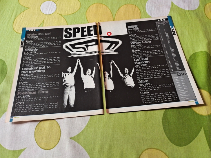 SPEED 唱片专辑 周边彩页