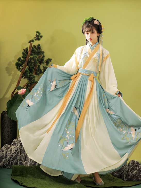 【99划算价】玉术原创汉服女羽集晋制齐腰魏...