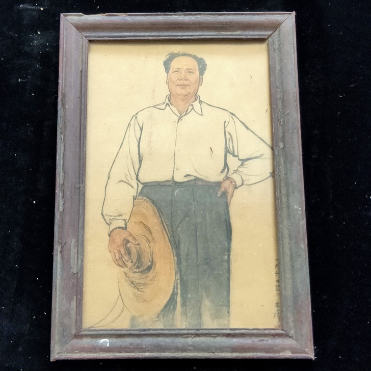 多款镜框画老式挂画工艺品鉴赏佳品红色革命年...