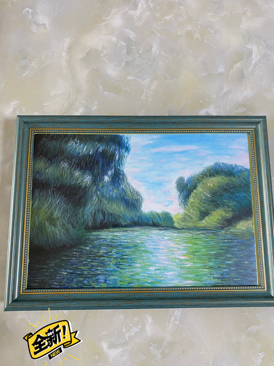 莫奈油画作品!纯手绘!8K大小!送人或者挂...