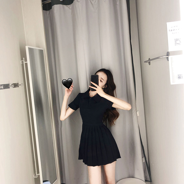 法式甜美仙女智熏桔梗百褶裙子森系超仙pol...