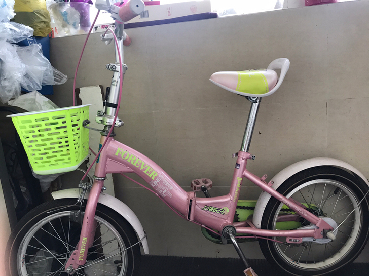 上海永久折叠自行车,买回来没有怎么用,孩子...