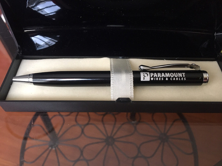 【清文具】全新国外带回黑色笔杆圆珠笔，有盒