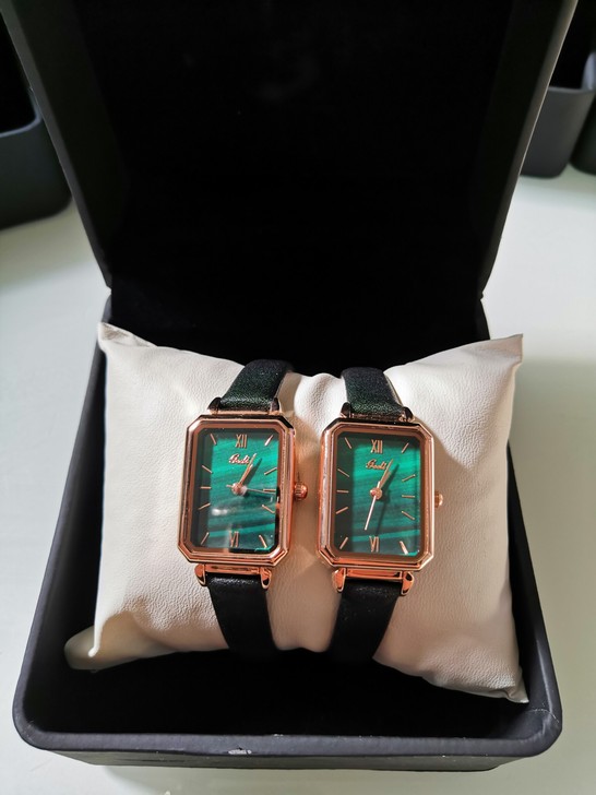 歌迪手表女小绿表简约气质学生ins风小众设...