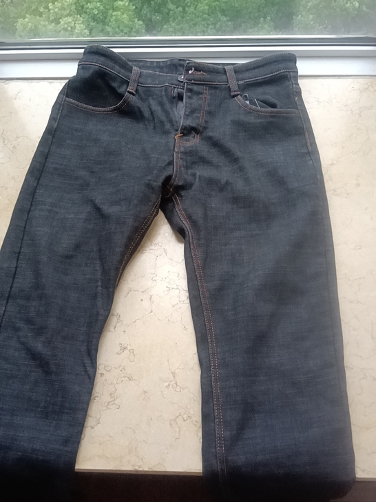 几乎全新,32码加绒男士牛仔长裤