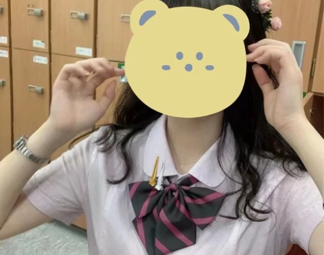 全新！【现货】灰粉领结 韩制校供小物，松谷...