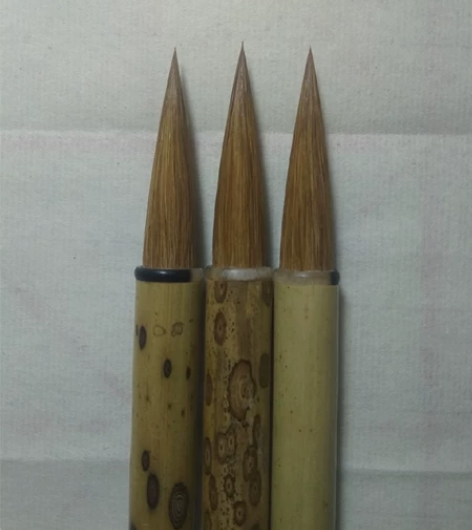 上品狼毫大楷一支，老料梅鹿竹笔杆，锋径0....