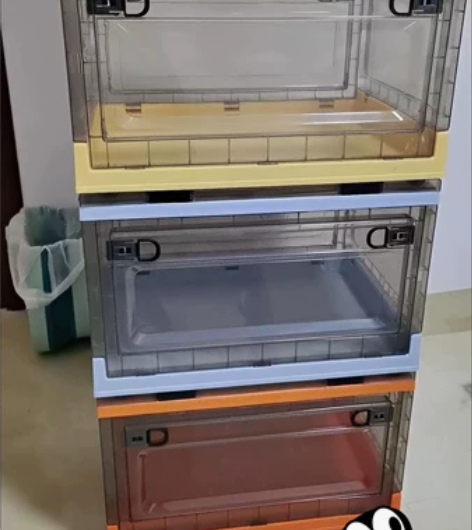亏本处理,透明折叠收纳箱加厚特大储物箱双开...