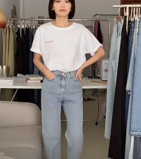 韩版东大门牛仔裤 小红书博主 -小可也是我...