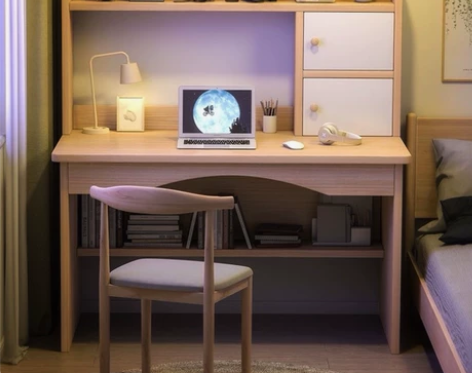 【清仓特价】电脑台式桌书桌书架一体桌卧室简...