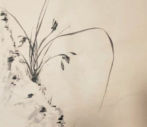 原创手绘真迹墨迹国画兰花，寻找有缘的朋友，...
