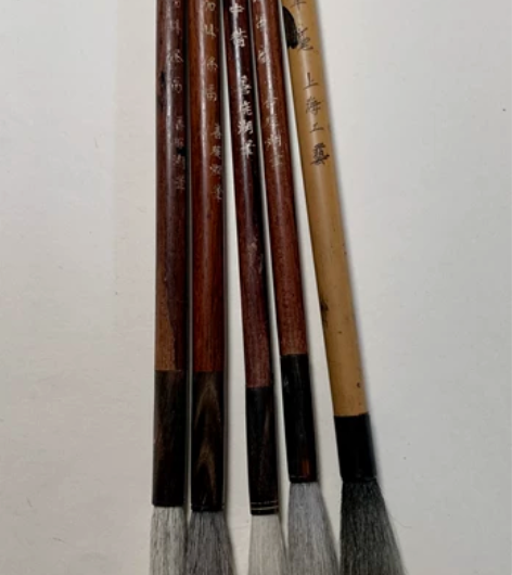 老湖笔，纯羊毫5只，打包一起出 感兴趣的话...