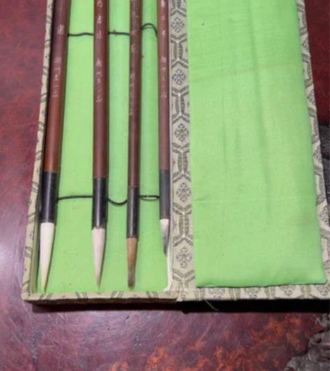 回流老毛笔 天宫牌王一品斋笔庄 有郭沫若题...