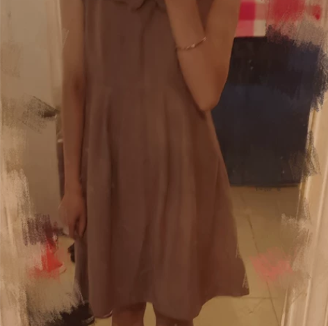 毛呢连衣裙，适合90斤左右瘦高的小姐姐穿，...