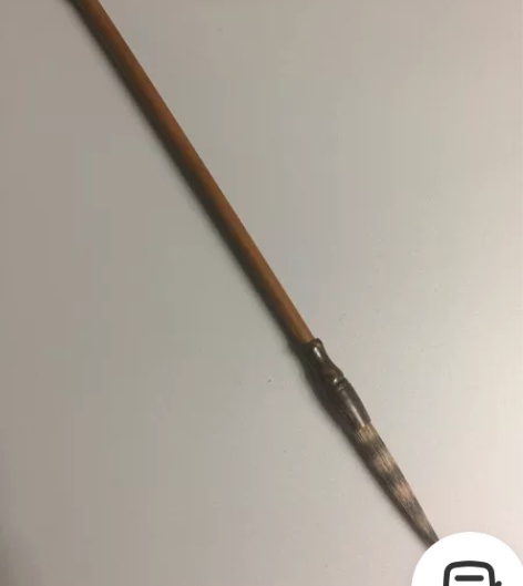 老毛笔 斑马纹毛长锋笔一只名师制作用材考究...