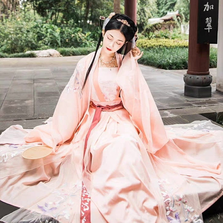 幽兰满堂 墨子研 原创汉服女中国风齐腰齐胸...