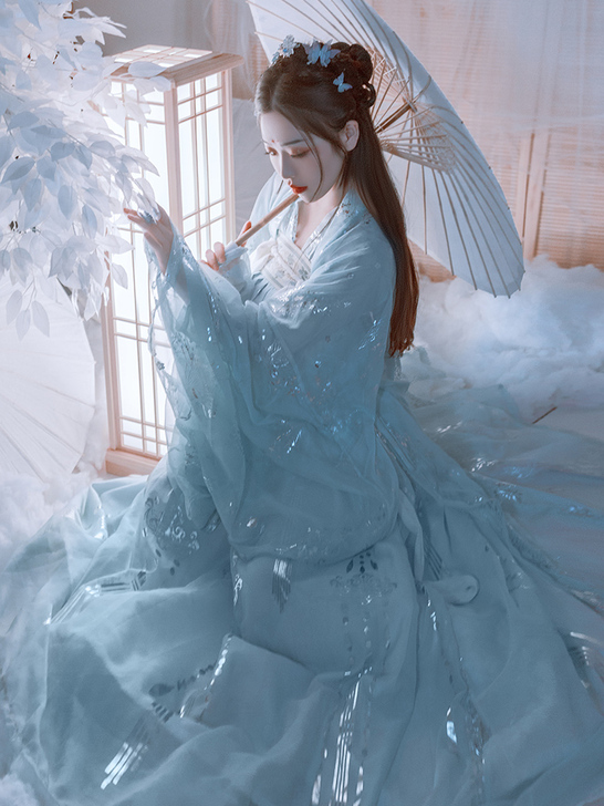 【狂欢价】艺缕仙鹤汉服女正品原创设计襦裙广...