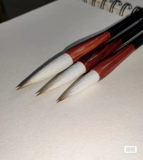 兼毫毛笔，全新，自家产，3支笔大中小包邮兼...