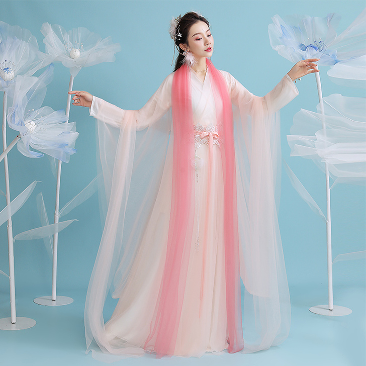 古装汉服女中国风夏季仙气超仙襦裙仙女飘逸古...