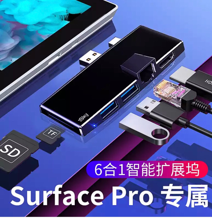 全新微软surface pro56扩展坞，...