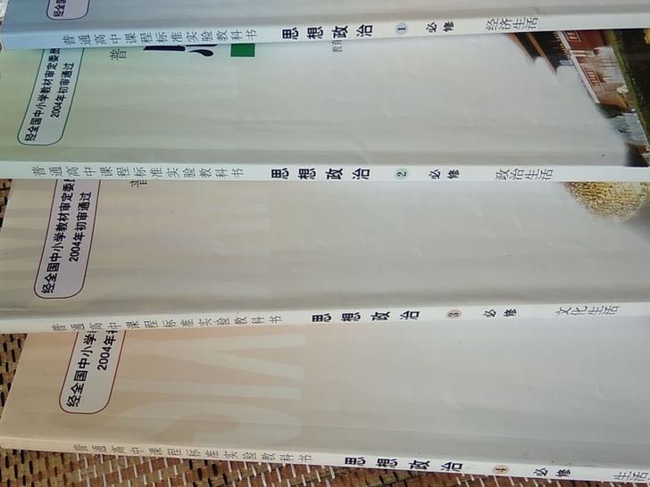 高中政治必修四本,2022届高考生可用。选...