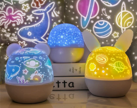 星空灯投影仪小夜灯创意梦幻浪漫旋转满天星儿...