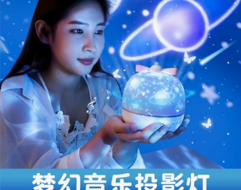星空投影星星灯满天星月亮宇宙浪漫旋转屋子卧...