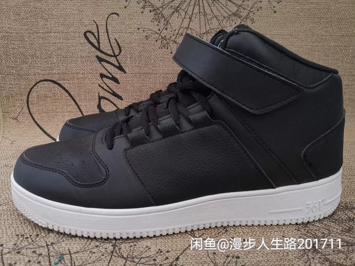 361度高腰板鞋休闲鞋44码个位数穿着正常...