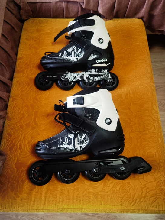 花了好多钱，只穿一两次，43号轮滑，有需要...