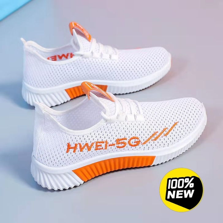 21新款夏季女网鞋飞织网面运动鞋透气百搭休...