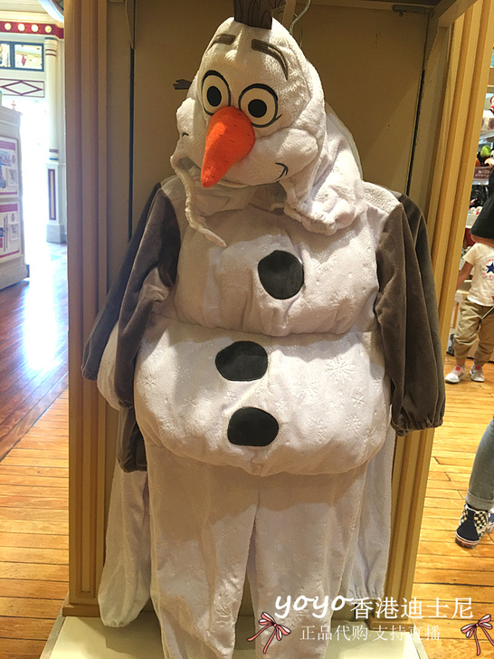 香港迪士尼乐园万圣节冰雪奇缘2雪宝 幼儿童...
