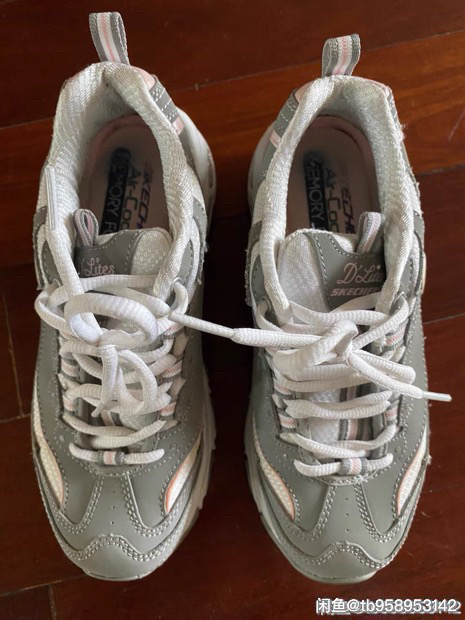正品斯凯奇skechers35码皮面熊猫鞋...
