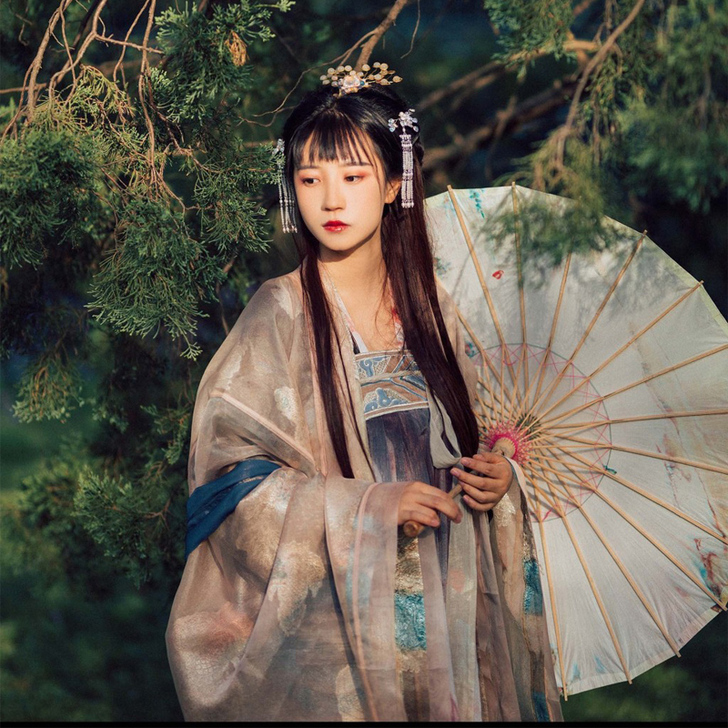 【山】司南阁长生殿传统汉服女唐夏仙女齐胸襦裙