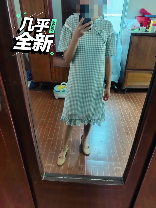 清衣柜!旗袍风雪纺连衣裙两件套,就穿过1次...