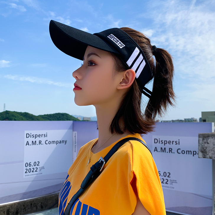 帽子遮阳帽女防晒遮脸韩版潮棒球鸭舌帽夏季空...