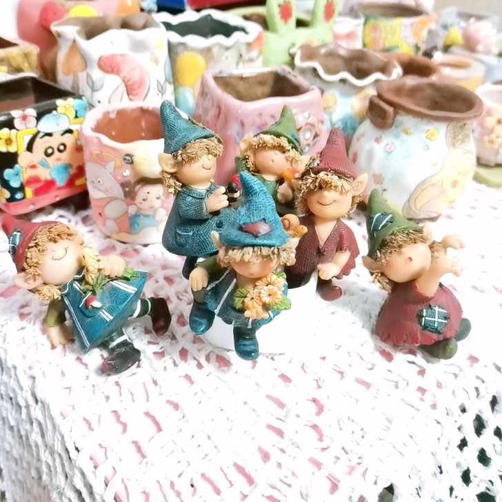 稻草精灵摆件一套出不拆哟感兴趣的话点##a...