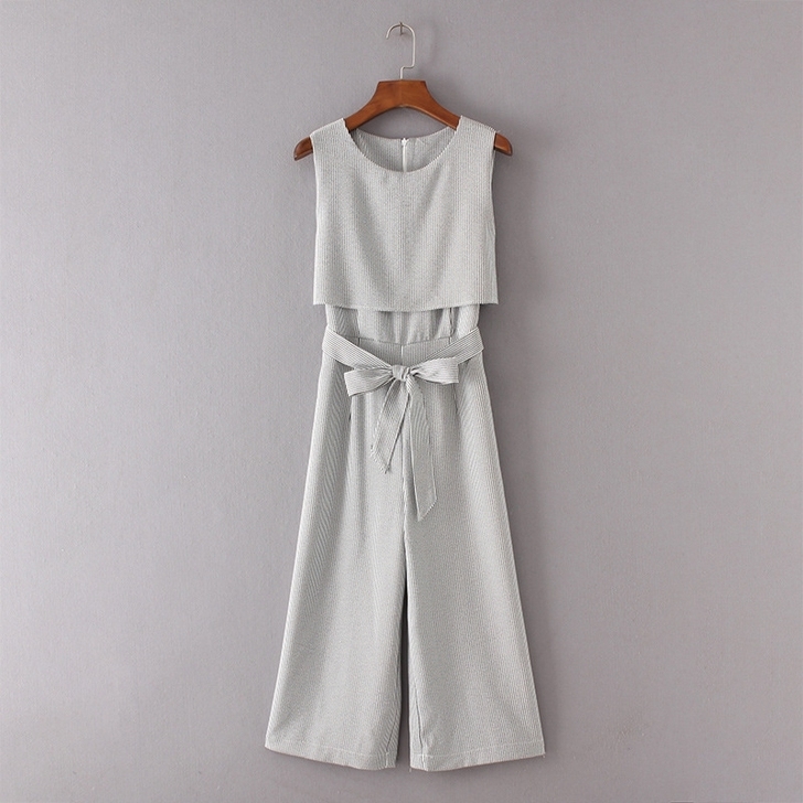 女装阔腿九分连体裤夏