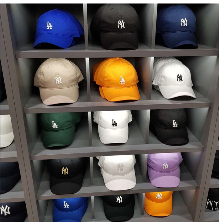 MLB经典NY标LA标棒球帽