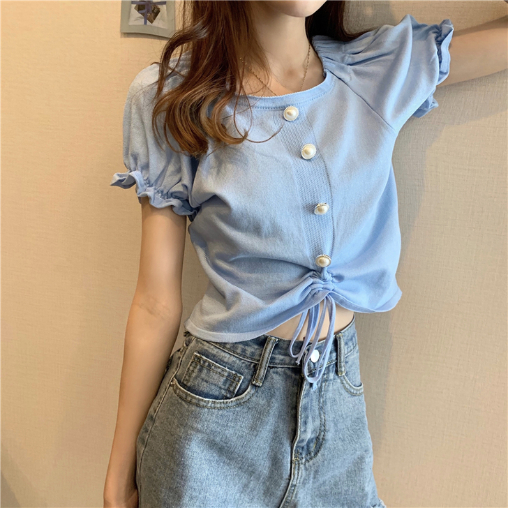 晶美雅 蕾丝雪纺衫