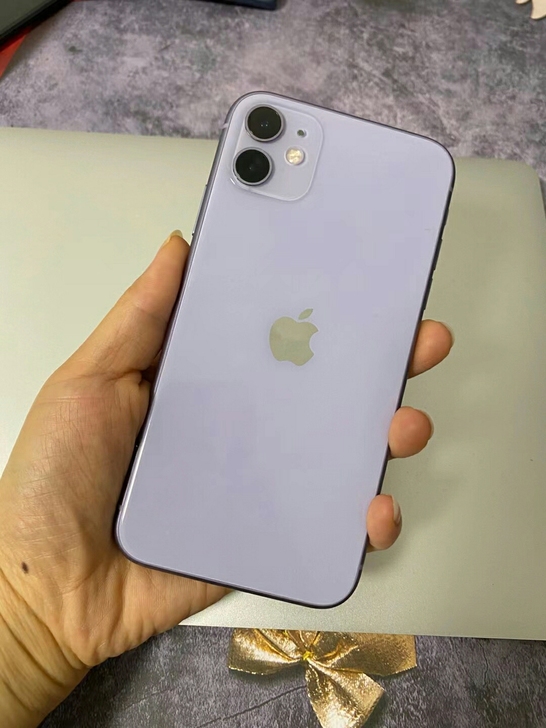 苹果果11紫，128G，国行正品，全原装，...