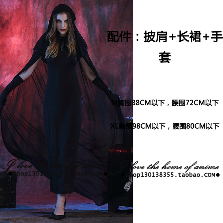 万圣节宫廷服装万圣节服装角色扮演奢华吸血鬼...