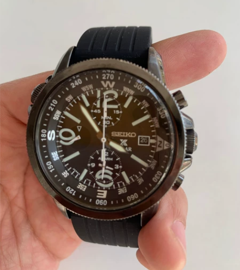 自用日本原装进口精工光动能手表，非常新，一...