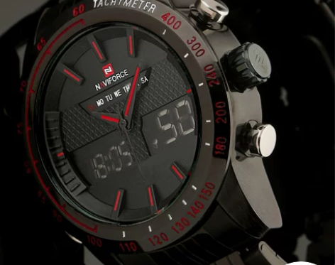 Naviforce 精工双显机芯特种军表时...