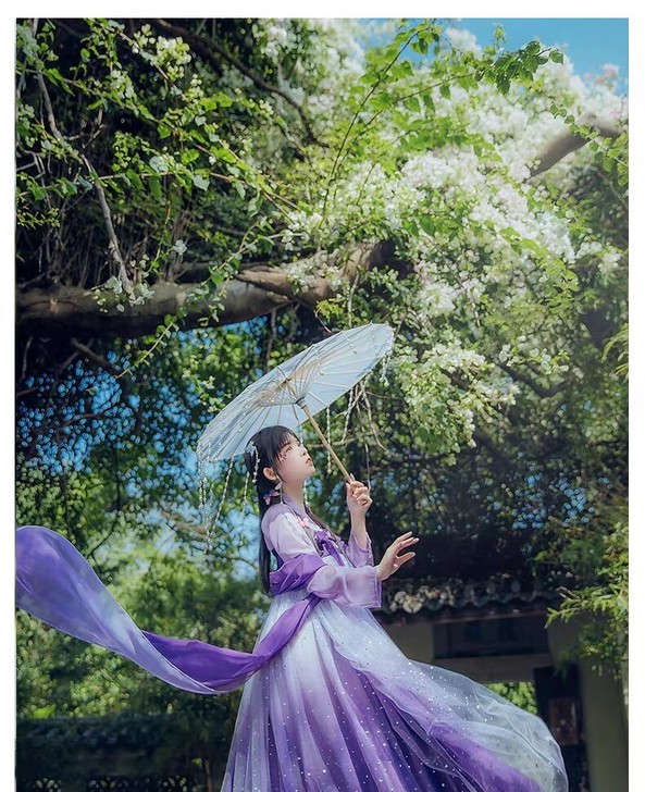 【辰莲鱼梦】千韵岗汉服女夏季仙气正品原创中...