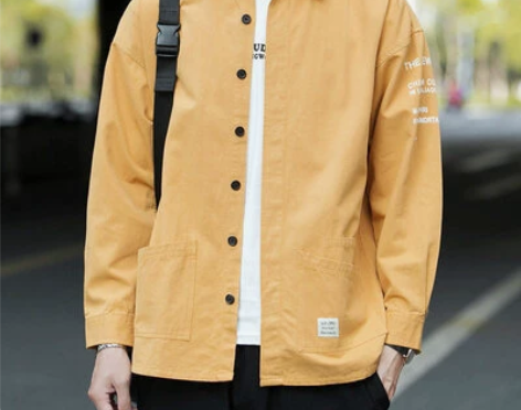 秋季长袖衬衫男士外套潮流学生休闲春秋薄款宽...