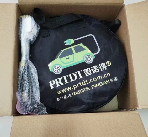 普诺得220v7kw家用便携式随车充 双头...