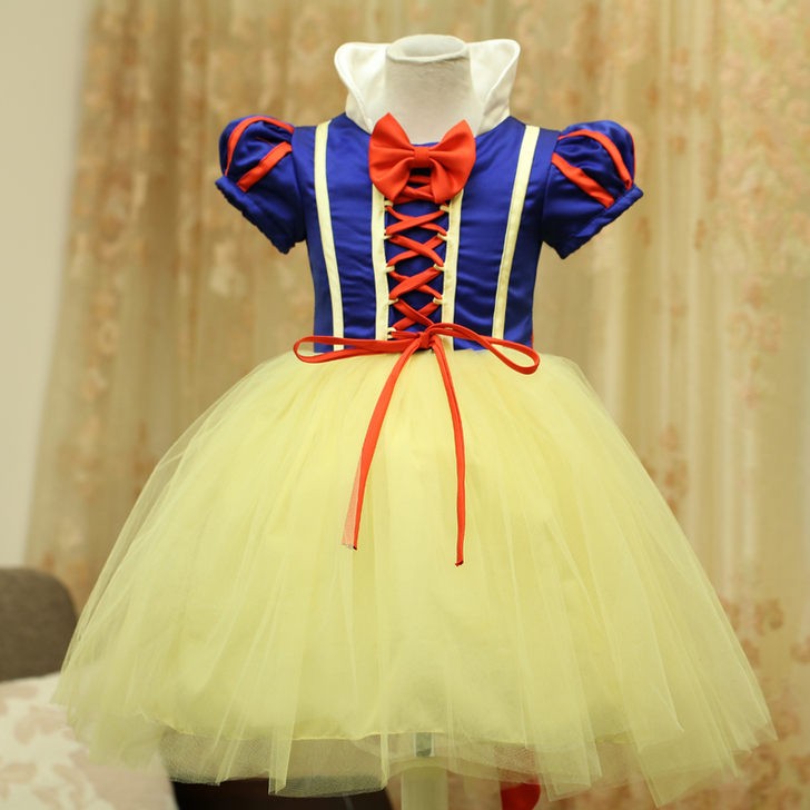儿童万圣节圣诞节服装礼服衣服灰姑娘女童白雪...