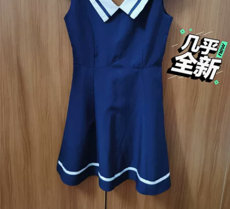 连衣裙 学生裙 s码短裙，修身减龄显白 感...