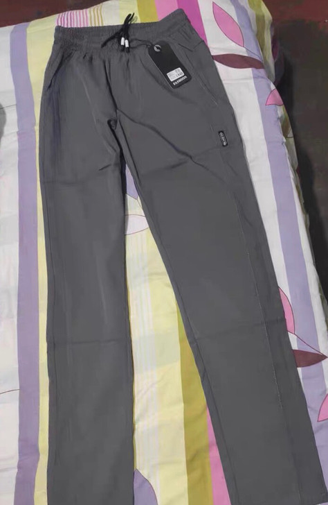 夏季薄款运动长裤子男士休闲裤男冰丝宽松直筒...